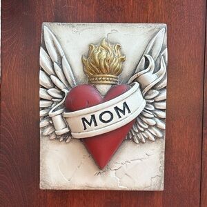 Sid Dickens: Mom Red Heart with Wings memory block.